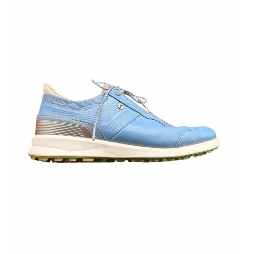 FootJoy Women’s Golf Shoes Blue Leather Spikeless Sz 9.5M Comfort